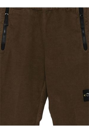 pantalone in cotone verde STONE ISLAND KIDS | K2S163100006S0202V0054